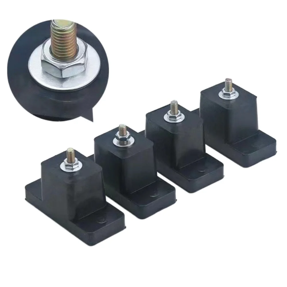 4Pcs Absorbing Vibration Damping Pad Cushion Foot Pad Air Conditioner Bracket Anti Slip Durable Rubber Mount Shock Balcony