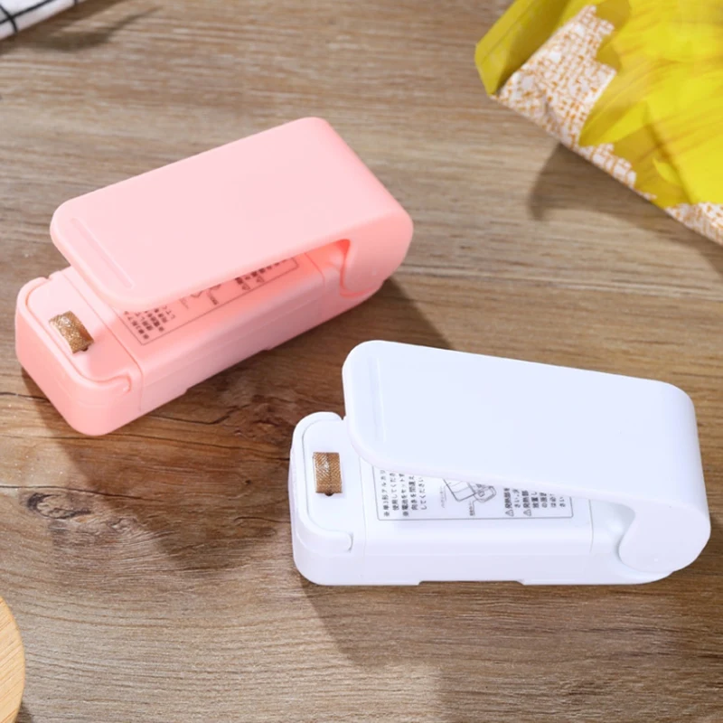 Mini bancs de sacs de rangement en plastique GT, scellant pratique, autocollant et joints pour nourriture, collation, accessoires de cuisine, blanc, machine