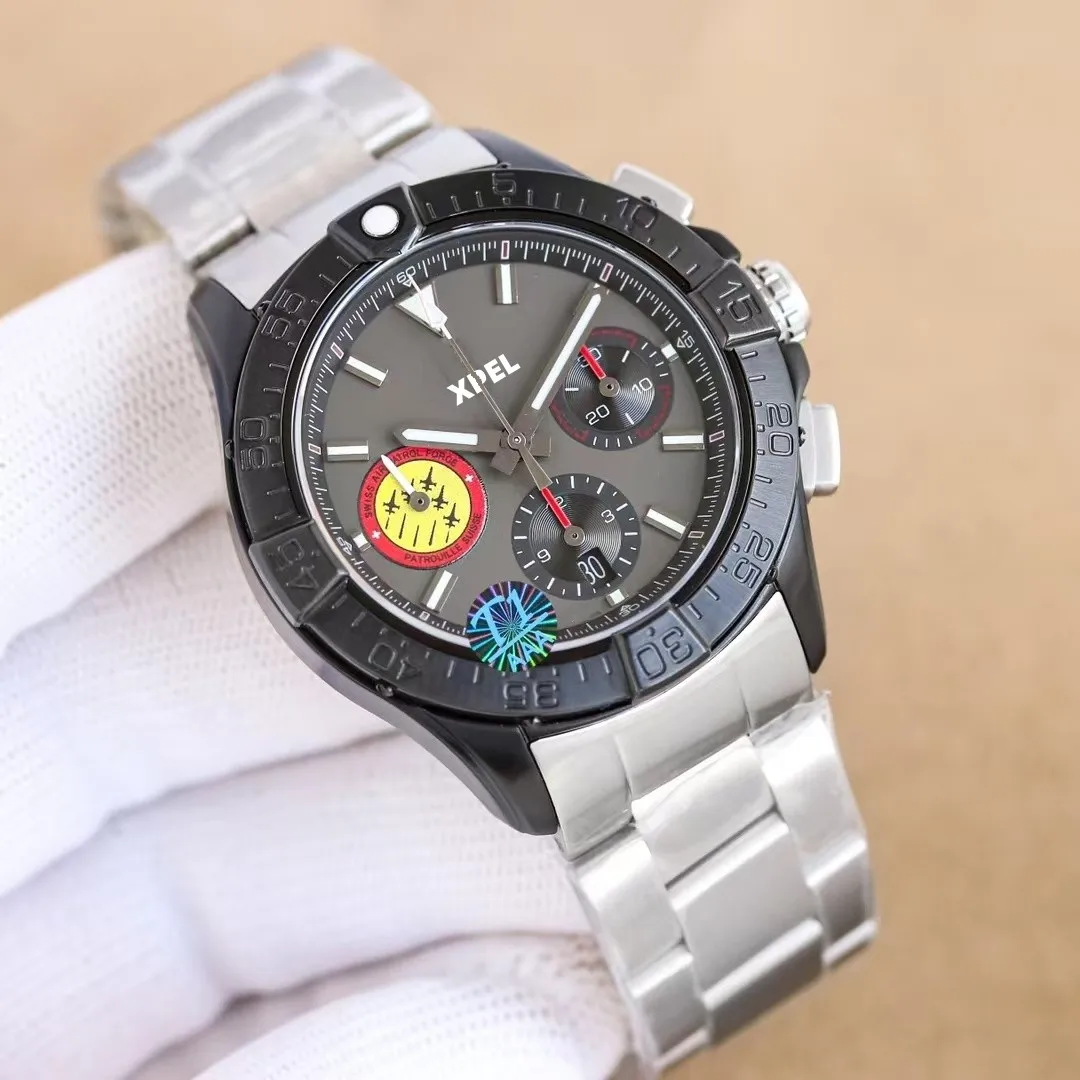 

2025 Men's automatic mechanical 7750 movement chronograph watch. Stainless steel material Sapphire glass