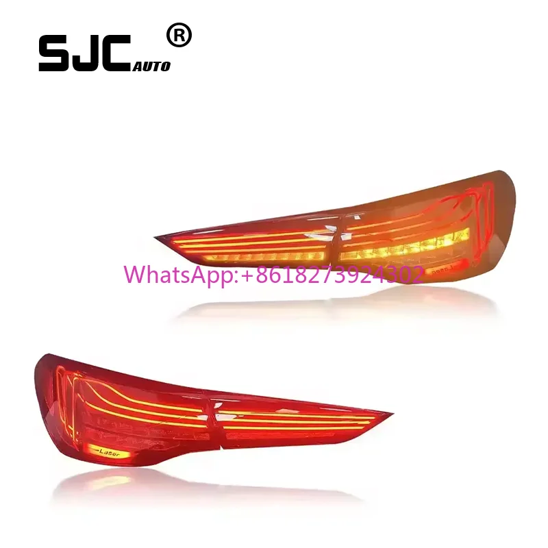 

SJC Auto Led Taillight for BMW 4 Series 2018-2022 G22 G82 CSL Laser Taillight Assembly Modified with New Style CSL Lines