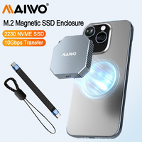 MAIWO Magnetic M2 2230 NVMe SSD Case USB 3.2 Type-C 10Gbps NVMe Aluminum External SSD Drive Adapter To M.2 SSD Enclosure Adapter