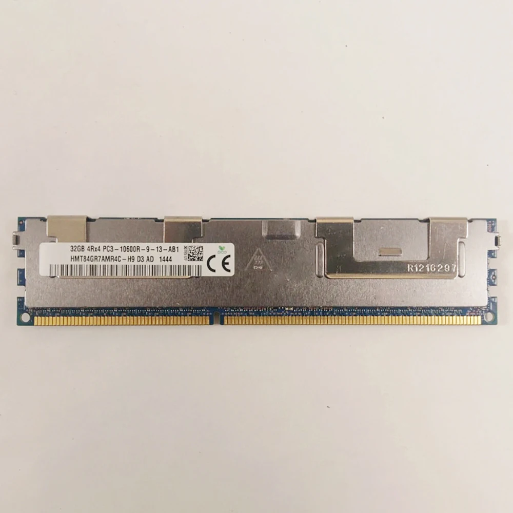 1Pcs RAM 32GB DDR3 1333MHz PC3-10600R 1333 HMT84GR7AMR4C-H9 4Rx4 REG Memória de servidor