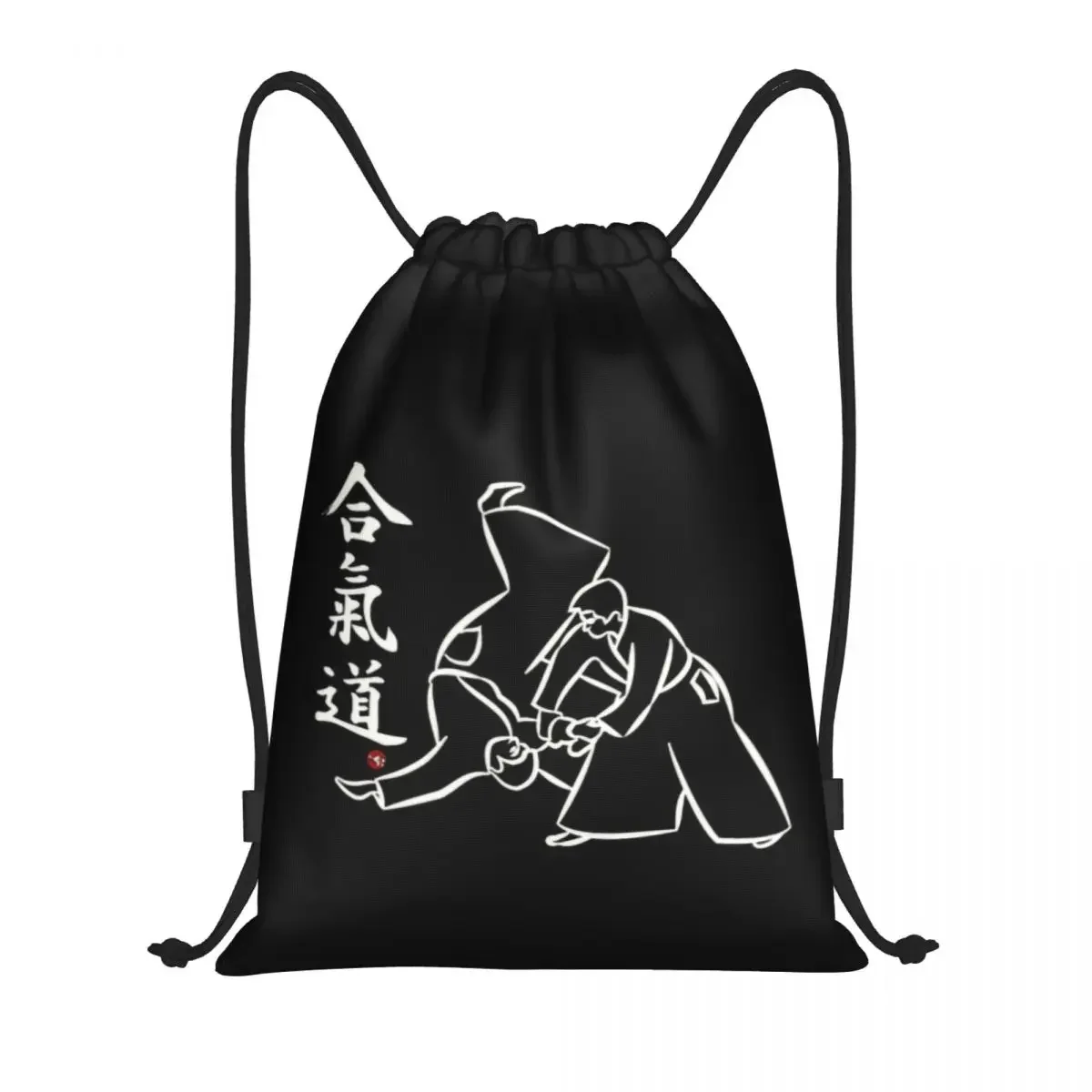 

Custom Aikido Throw Drawstring Backpack Bags Women Men Lightweight Japanese Martial Art Gym Sports Sackpack Sacks for Shopping