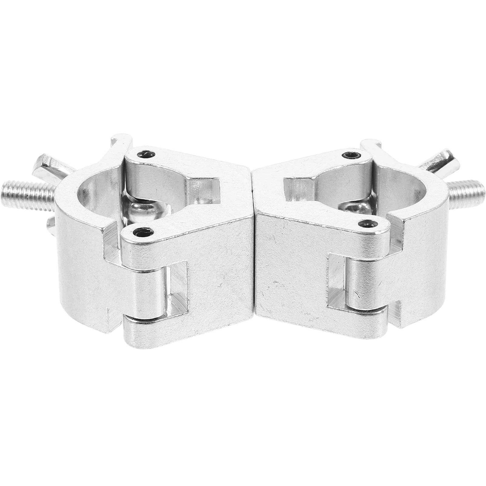 

Aluminum Stage Lighting Clamp 30-36mm Double Ring Truss Fasteners Spotlight Mount Bracket Silver Accessories