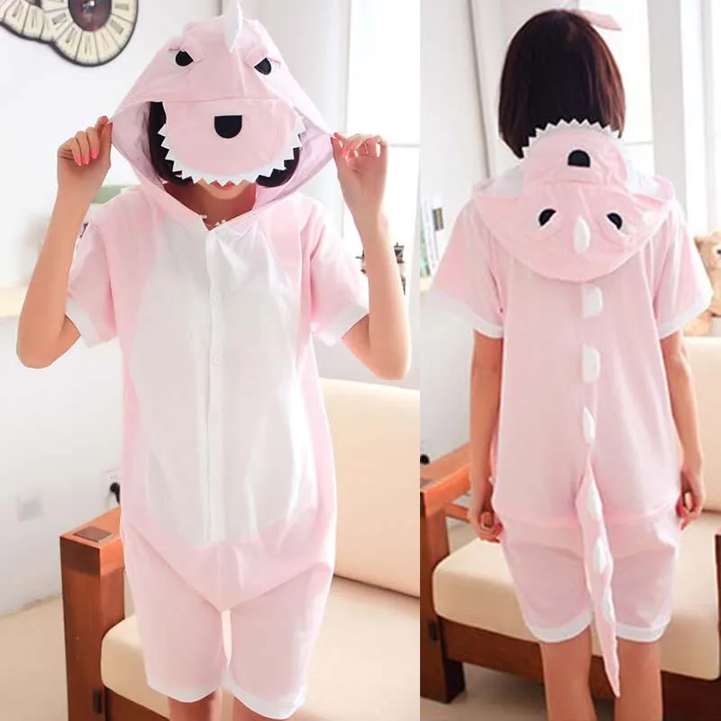 Pink dinosaur - pure cotton