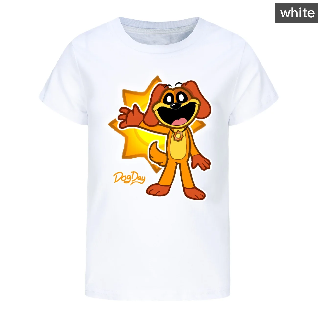 Kids Smiling Critters T-shirt Summer Cartoon Top Tshirt Fashion Boys Girls Smiling Critters 3D Printing Cute Dogday Short Sleeve