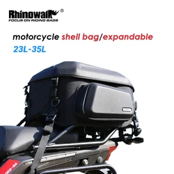 Hard Shell Motorcycle Bags 23L-35L Motorcycle Top Box Motorcycle Shell Bag Rhinowalk Motorcycle Bag Top Bag