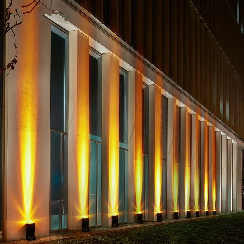 2026 Narrow Beam LED Wall Washer Light Waterproof Outdoor Focus Spotlight Hotel Building Outline Exterior Wall Lighting