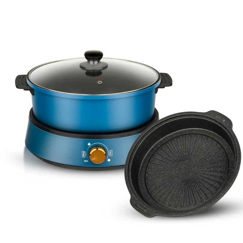 Household 1300W Rice Cooker and Multifunctional Flat Grill Pot 4L OEM Model