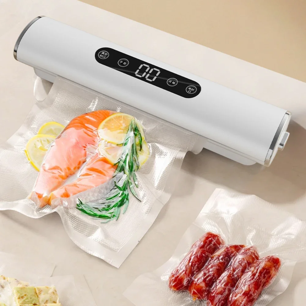

Professional Vacuum Sealer for Food Vacuumor for Products Kitchen Sealing Machine Cuisine Packaging Plastic Bag Sealant