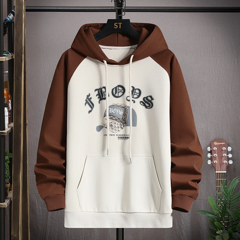 

2025 new spring and autumn youth hooded sweatshirt big boy men's clothes