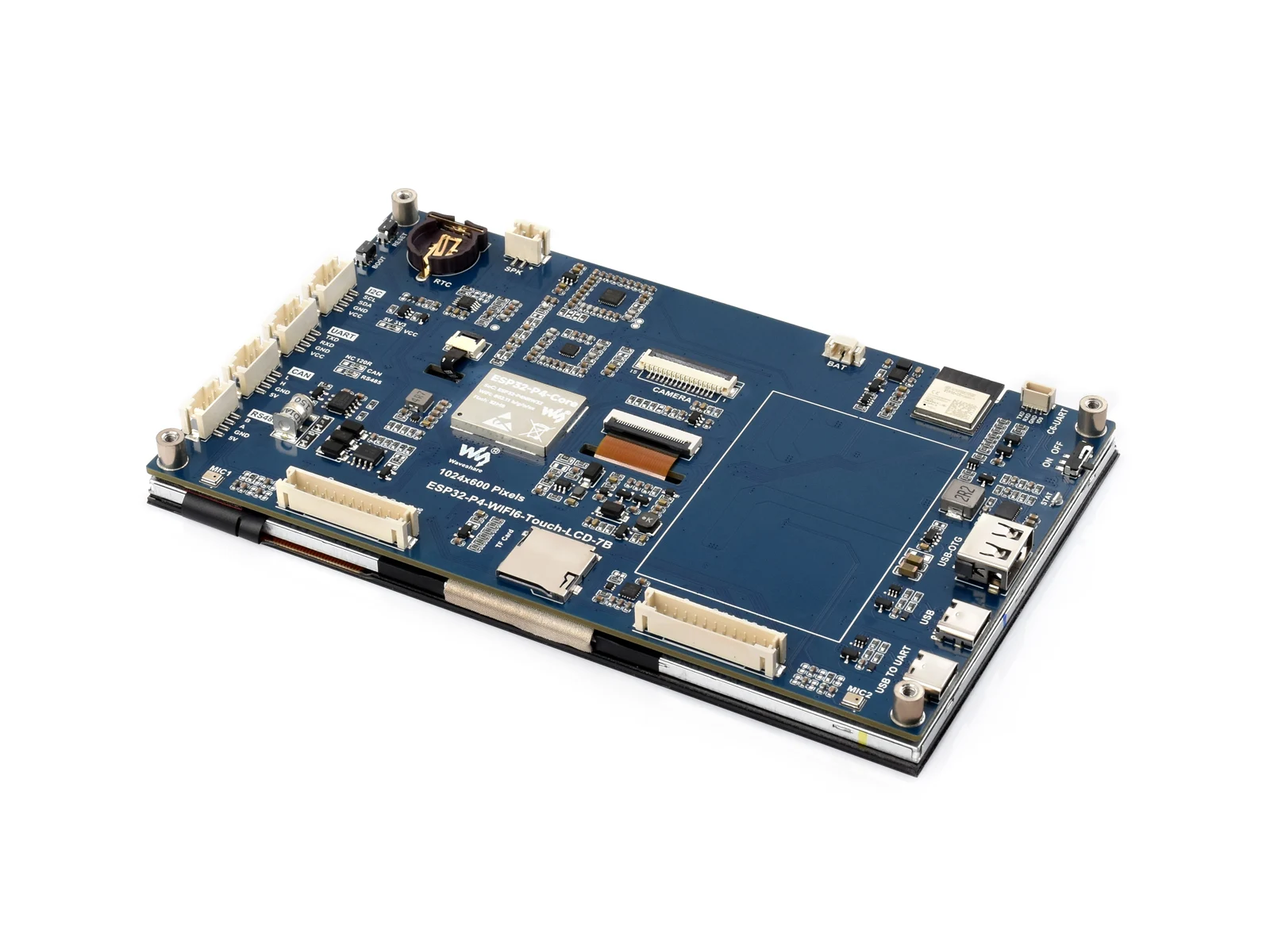 ESP32-P4-WiFi6 لوحة عرض تعمل باللمس 7 بوصة - ثنائي النواة RISC-V، 32 ميجابايت PSRAM، صوت AI، CAN/RS485، Wi-Fi 6/BT5، لـ HMI & Edge AI Pr #4