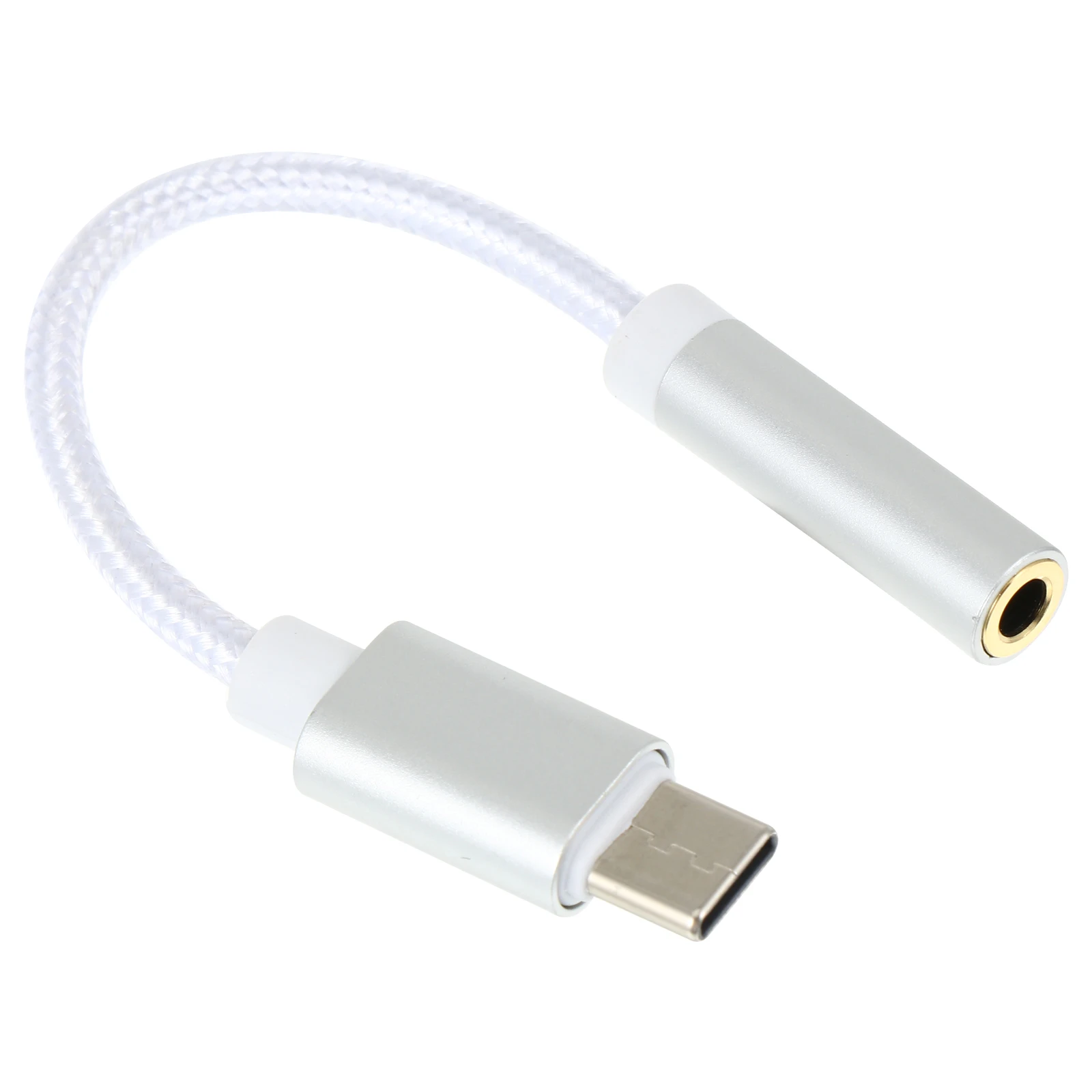 

Type Adapter Cable Female Seat Headphone Converter Aluminum Alloy Durable Braided Wire Earphone Adapter Repair Tools