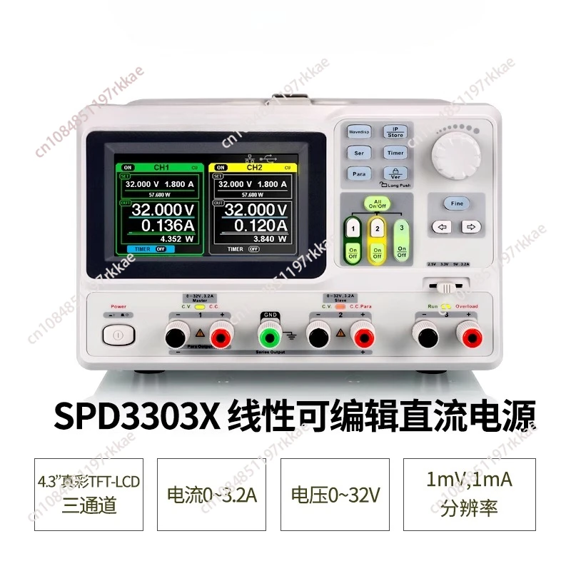 

Программируемый источник питания постоянного тока серии SPD3303X/SPD3303X-E, регулируемый цифровой лабораторный настольный блок питания с ЖК-дисплеем
