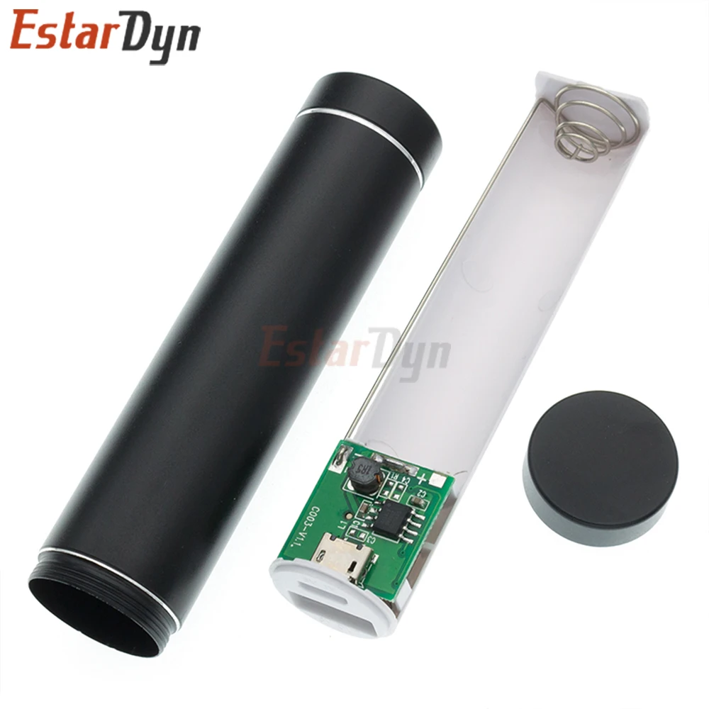 Estardyn Metal Power Bank Case DIY Solderless Kit for 1X 18650 Battery 5V 1A USB External Charger Smart Phone