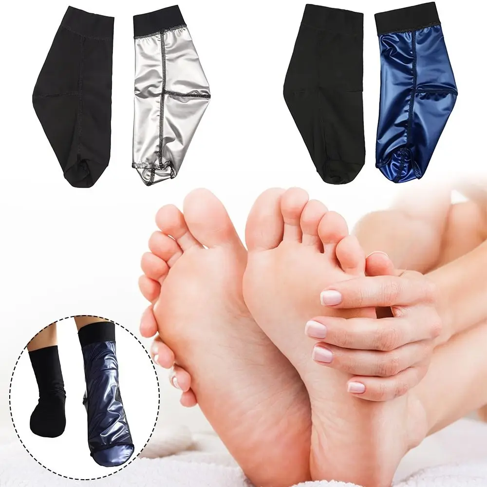 

1 Pair Quality Foot Sweatsuit Sauna Socks Crack Prevention Unisex Fat Burning Socks Shaper Foot Sauna Sweating Socks Men