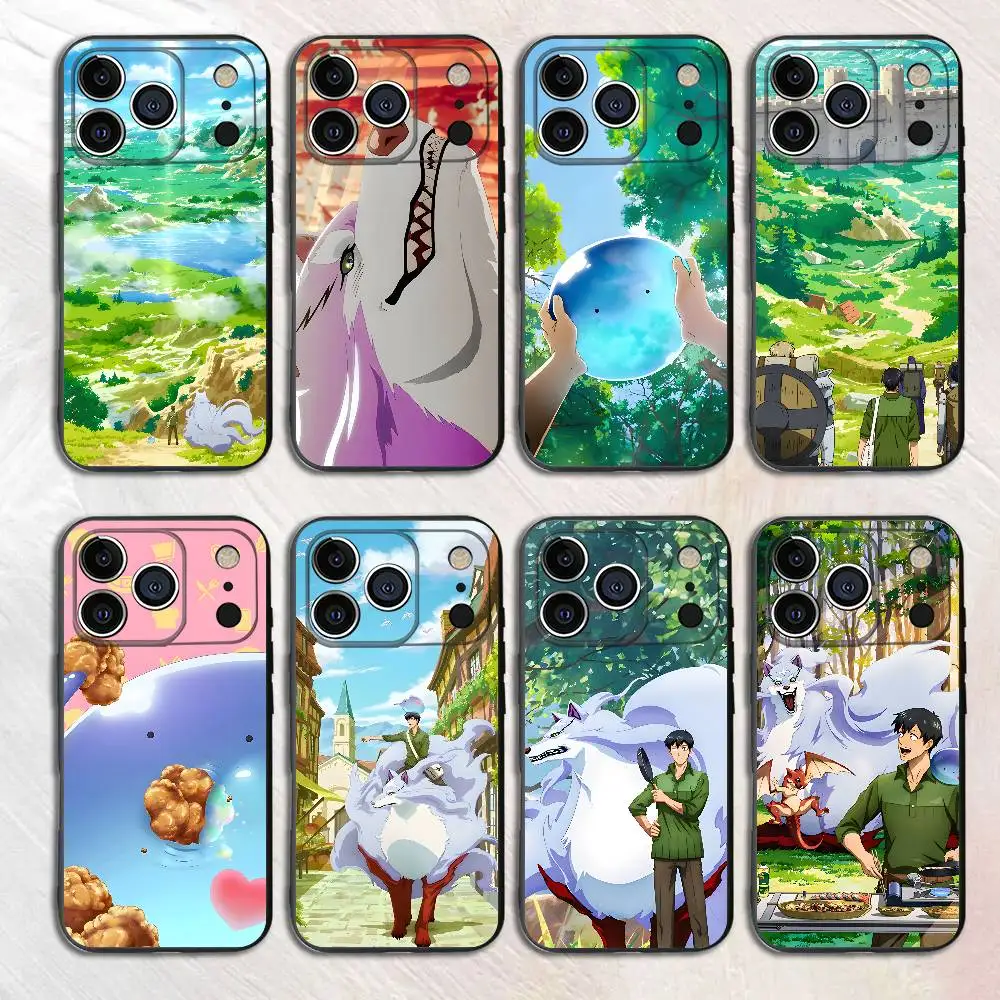 

Anime T-Tonsuki Black Phone Case For iPhone 17 16 15 14 13 12 13 12 11 Pro Max Plus XS XR Silicone Soft Back Cover