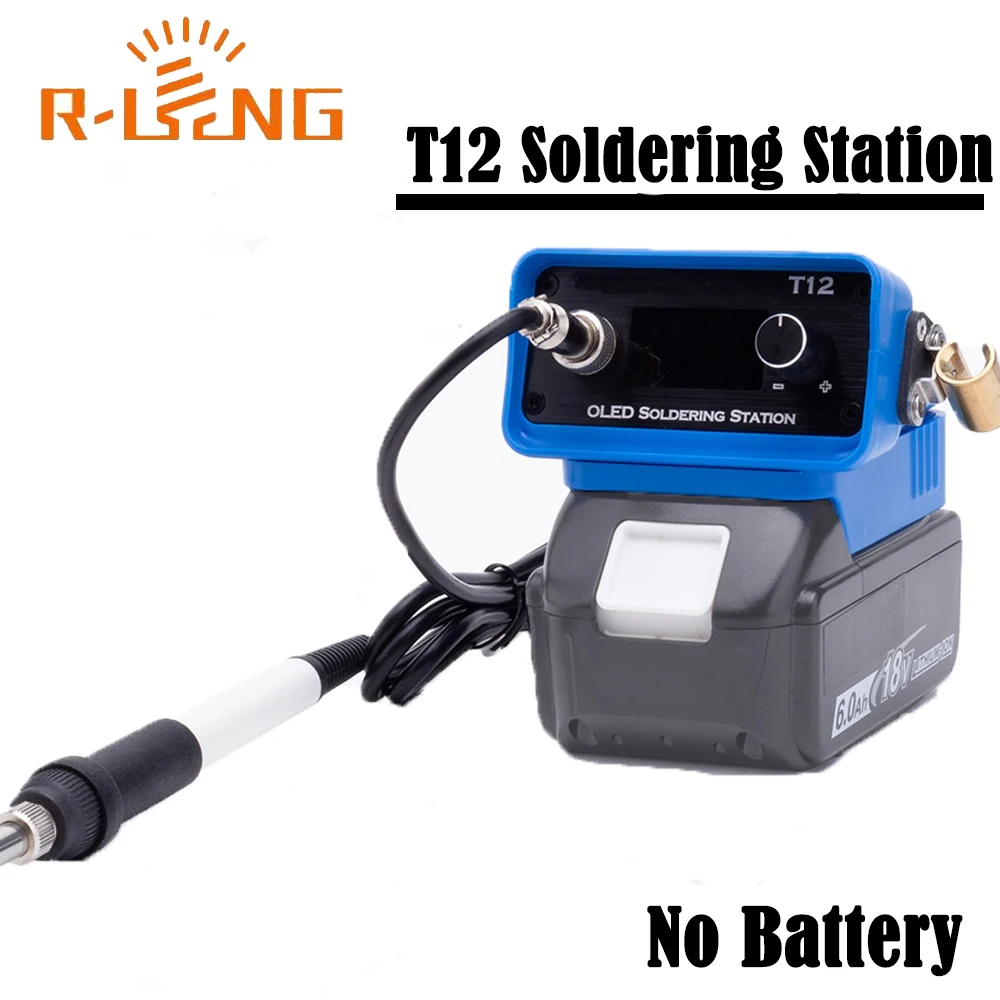 

OLED Quick T12 Soldering Iron Station Adjustable Welding Station For Makita 18V BL Li-ion Battery for DIY Repair(NO Battery