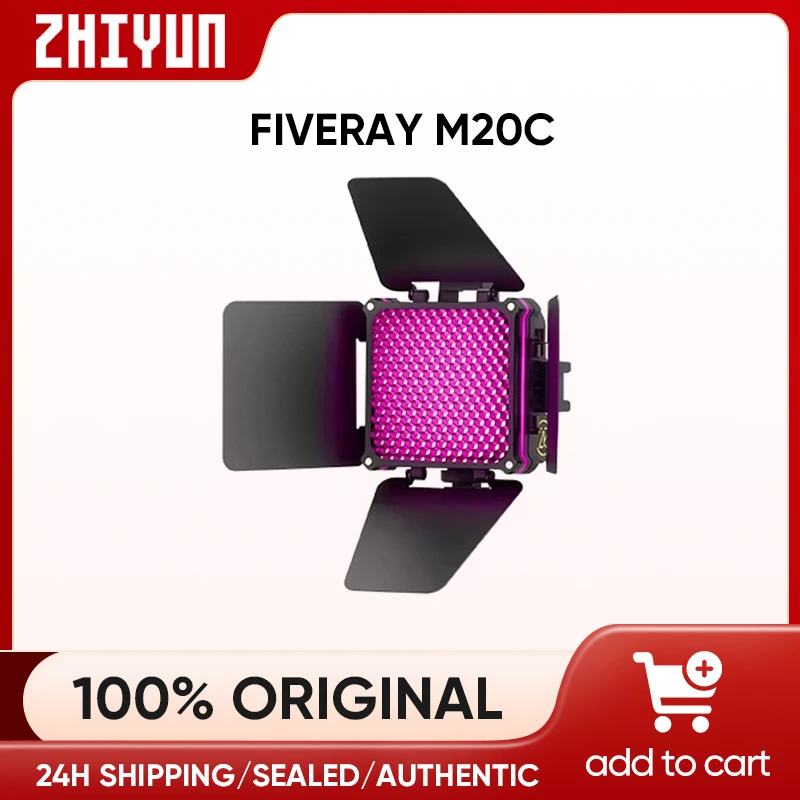 

ZHIYUN FIVERAY M20C RGB M20 двухцветный 20 Вт светодиодный светильник для видеосъемки, заполняющая лампа, управление через приложение для фотостудии
