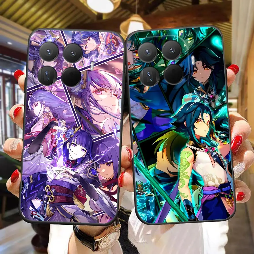 Phone Case For Xiaomi 17 17T 15 15T 14T 11 11T POCO F8 F7 F6 F5 X8 X7 X6 X5 M7 PRO Ultra Shell Cover Raiden Xiao Genshin Impact
