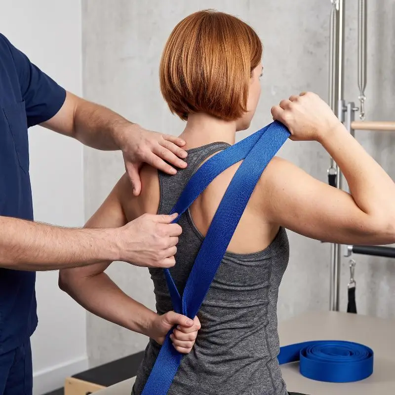 1 Stück dynamischer Gelenk-Mobilisierungsriemen für Massage, manuelle Therapie und orthopädische Rehabilitation. – Detail 5
