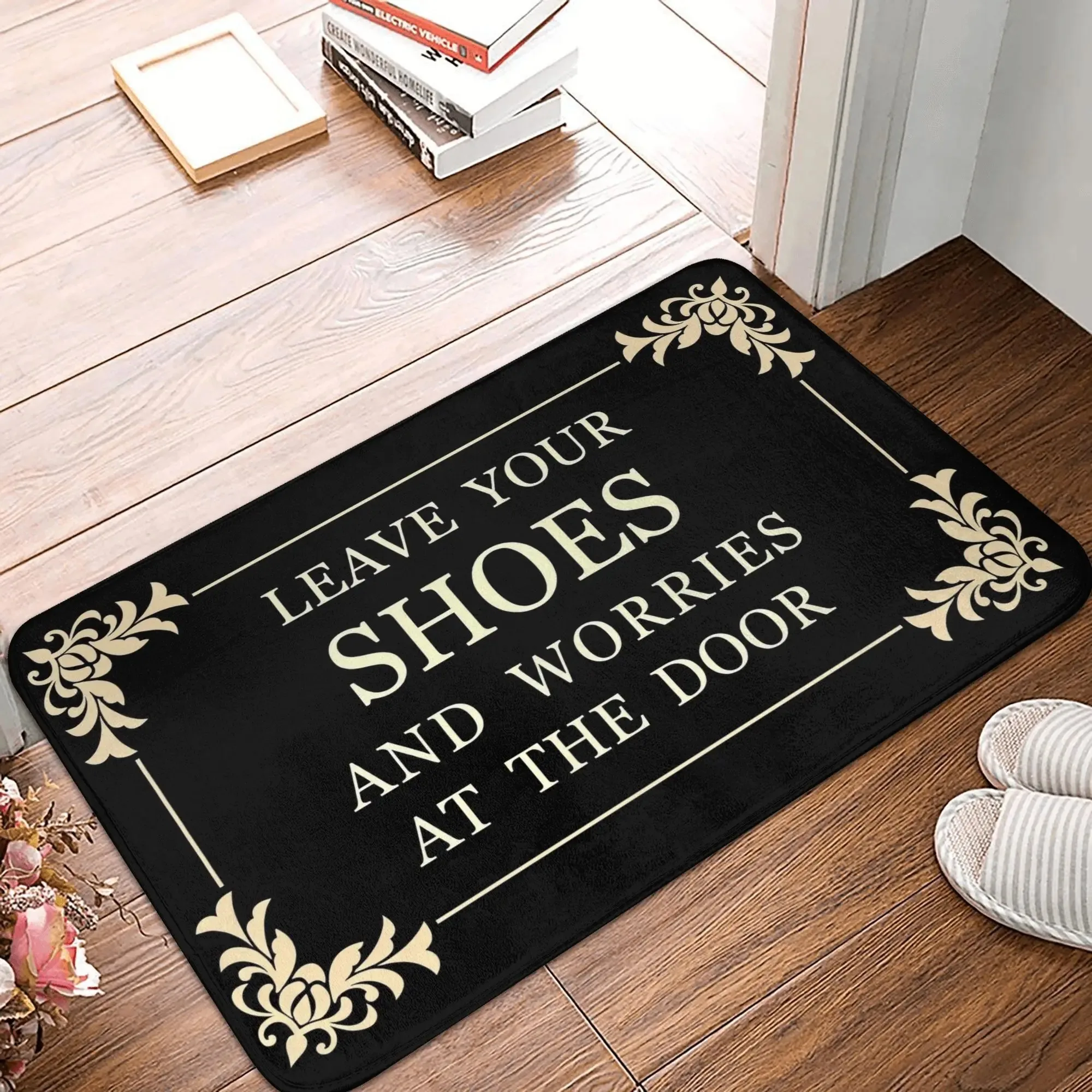 Welcome Carpet Please Take Off Your Shoes Pattern Living Room Mat Anti Slip Bedroom Decoration Carpet Floor Rug