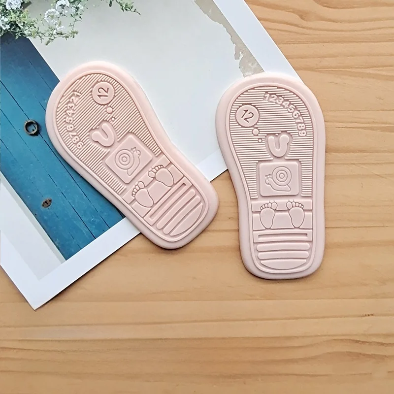 Baby Walking oes Handmade Woolen Slipper Sole Anti-Slip for Children Learning to Walk Crochet Hook Special DIY Accories