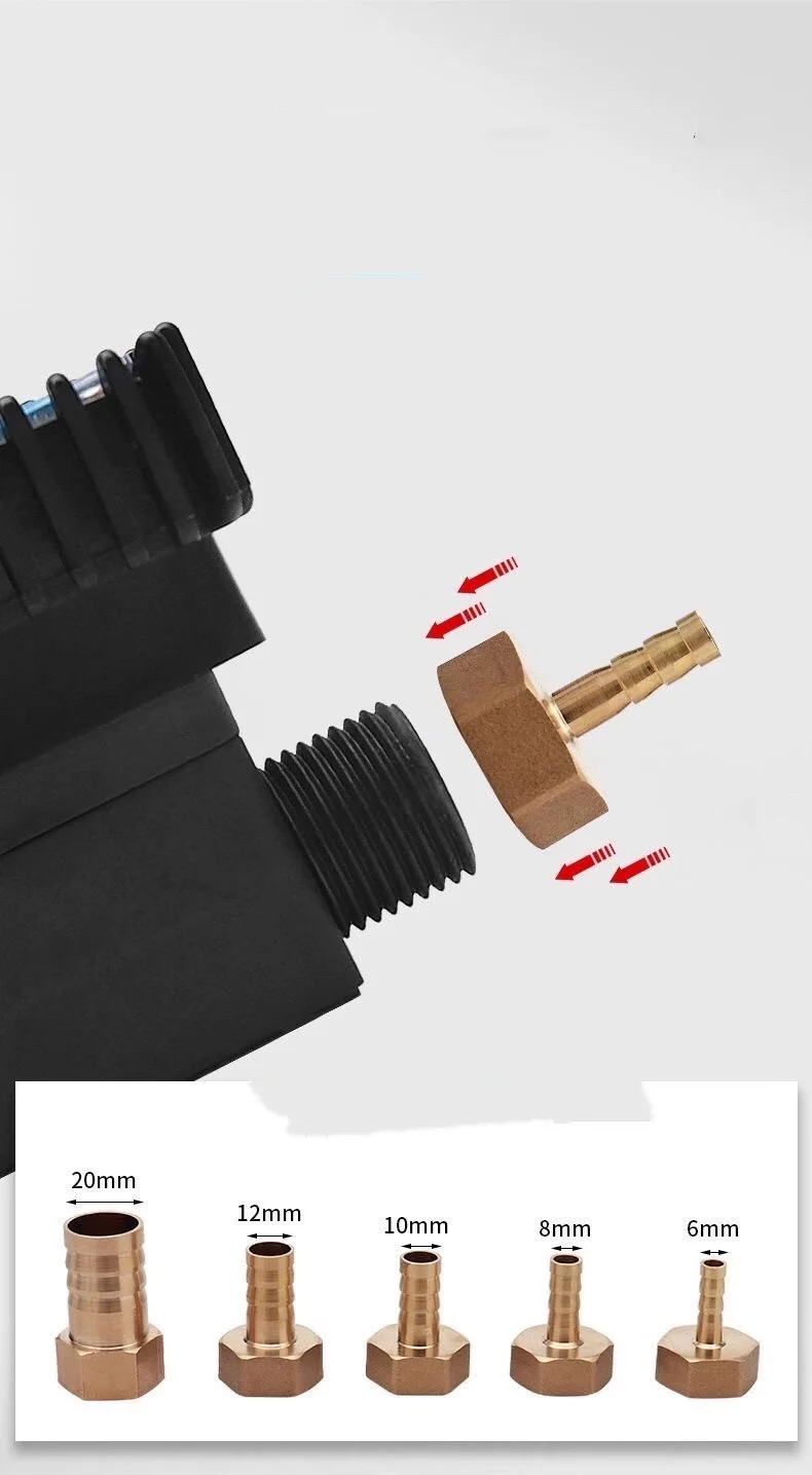 Micro 1/2'' Flow Meter  0.1-7L/Min Geared Digital Display Diesel Hydraulic Oil with pagoda 6mm 8mm 10mm 12mm 20mm - Image 3