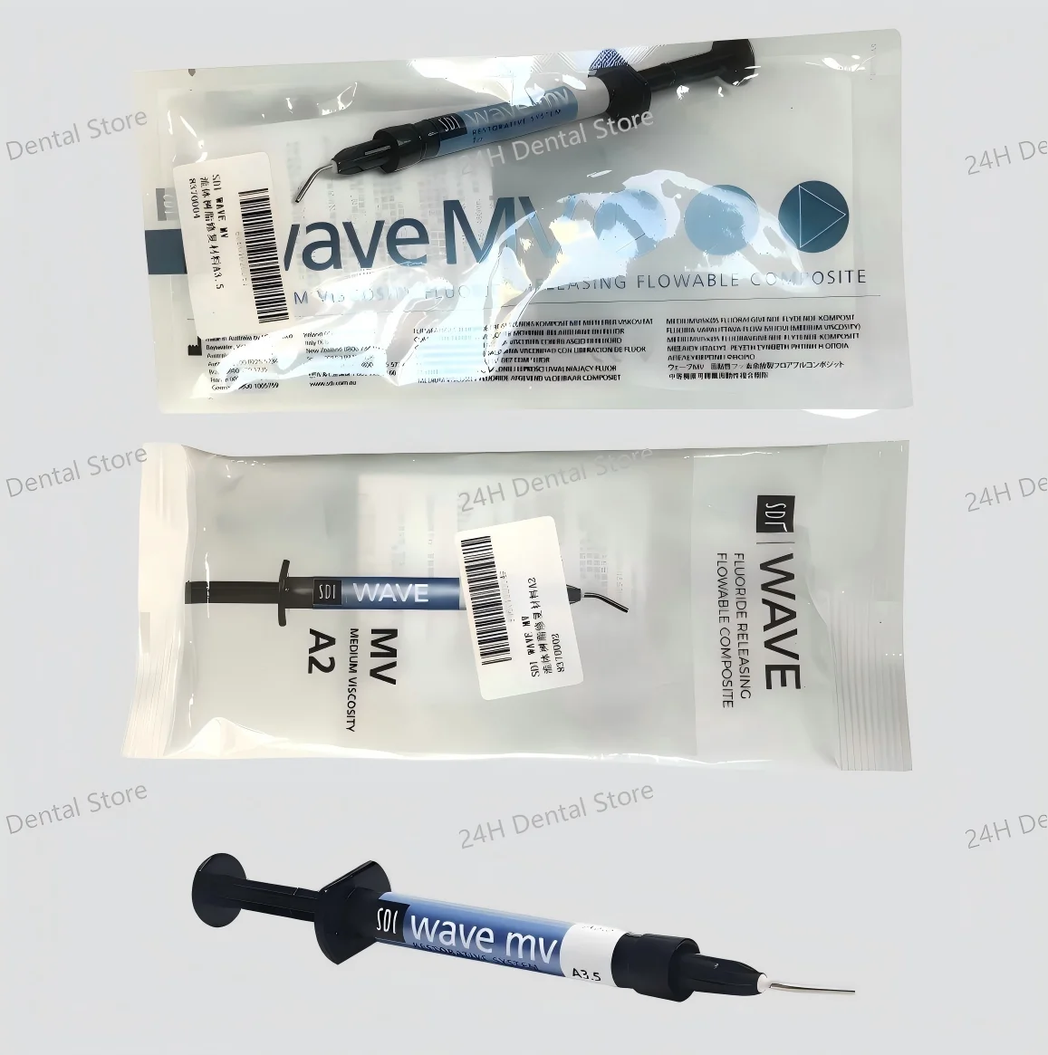 SDI Wave MV Flowable Resin Light Cure Composite Medium Viscosity Fluoride Releasing Dental Restoration Oral Filling Consumables