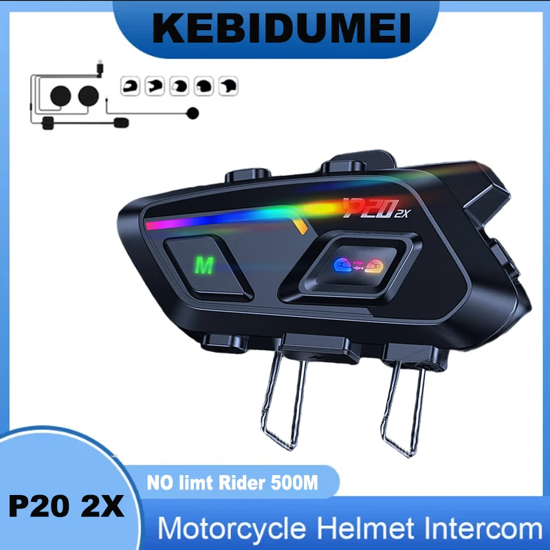 

Гарнитуры для мотоциклетного шлема, наушники BT 6,0 500 м, полудуплексный домофон, без ограничения, громкая связь для гонщиков с микрофоном-редуктором