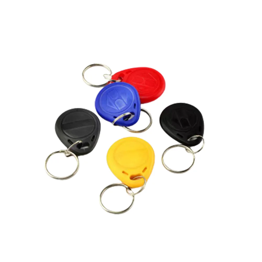 100PCS TK4100 Copier Keychain RFID Proximity ID Card Smart Chip Tag 125Khz Badge