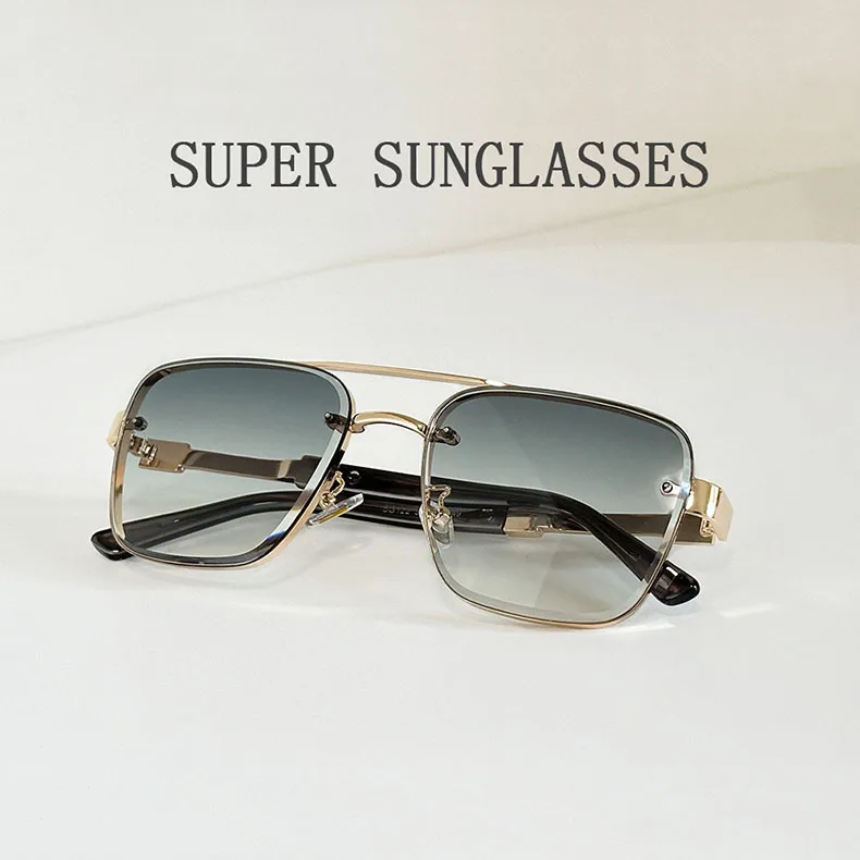 Designer Quadratische Sonnenbrille Für Männer Oculos Vintage Trend Sonnenbrille Dropshipping Gläser Urlaub Outdoor Lentes Gafas De Sol – Detail 10