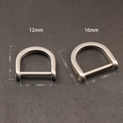 Titanium D Buckle Key Chain Ring Screw Horseshoe Plated Car Keychain Holder EDC Tool Accessories Gift Jewelry Wholesale