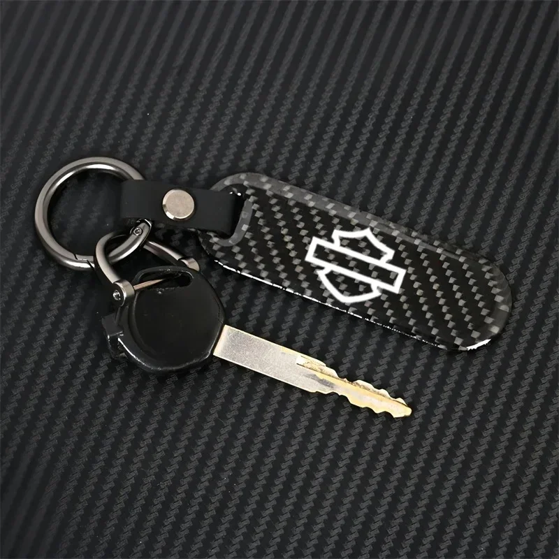 Motorcycle Key Chain Carbon Fiber Keychain For Harley Pan America ADV 1250 PA1250 PANAMERICA Special Accessories