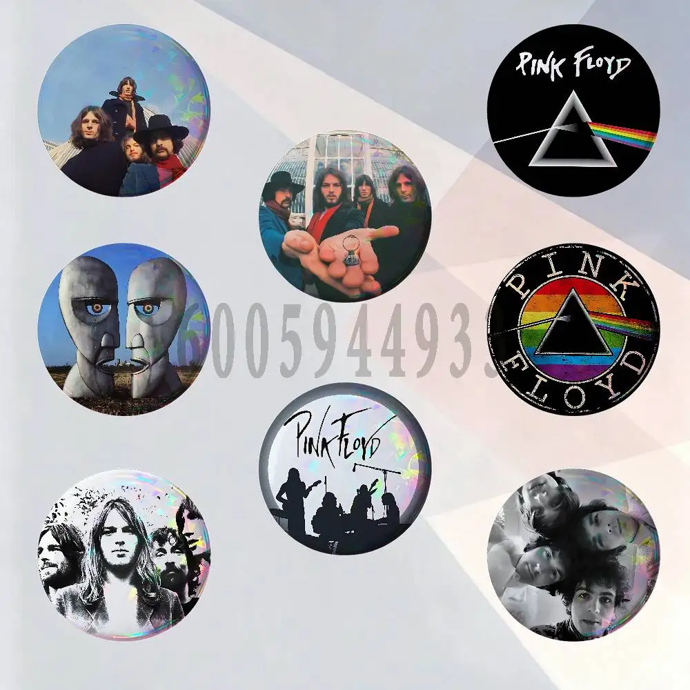 P-Pink Floyd Badges Round Nijigen Otaku Culture IP peripheral products 58mm 44mm 32mm 75mm 25mm Mini