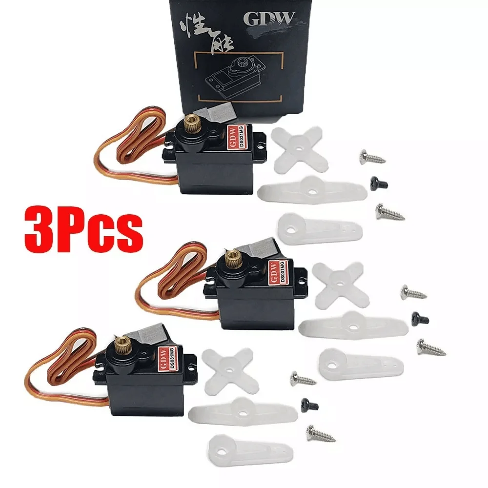 コンボ 3 個 GDW 2.7KG DS031MG サーボ メタルギア デジタル サーボ 9G FW450L ヘリコプター用