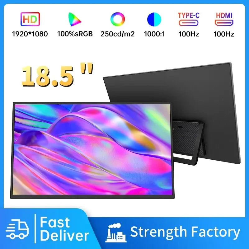 

ODM OEM Gaming FHD 1080P IPS Laptop PC Portable 100Hz Refresh Rate Outdoor Kiosk LCD Screen Computer Display