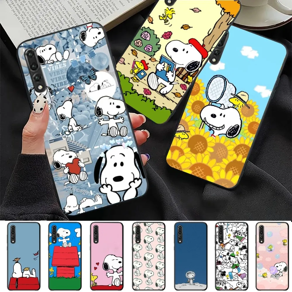 C-Cartoon S-Snoopys For Huawei P 8 9 10 20 30 40 50 Pro Lite Psmart Honor 10 lite 70 Mate 20lite