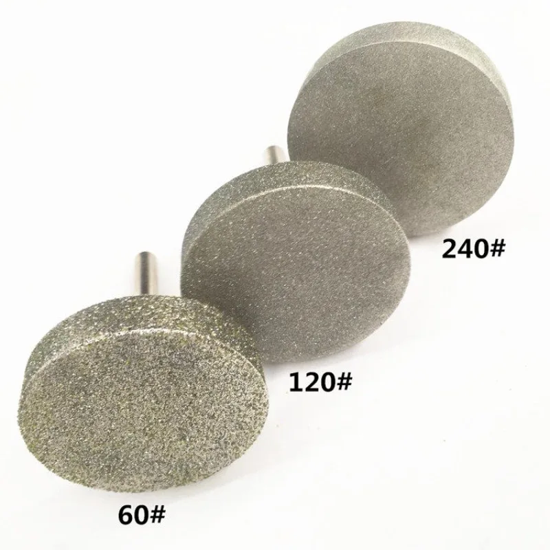 Coarse sand fine sand pat thallium jade alloy grinding and polishing peeling meat removal surface grinding head 6-rod E-shaped