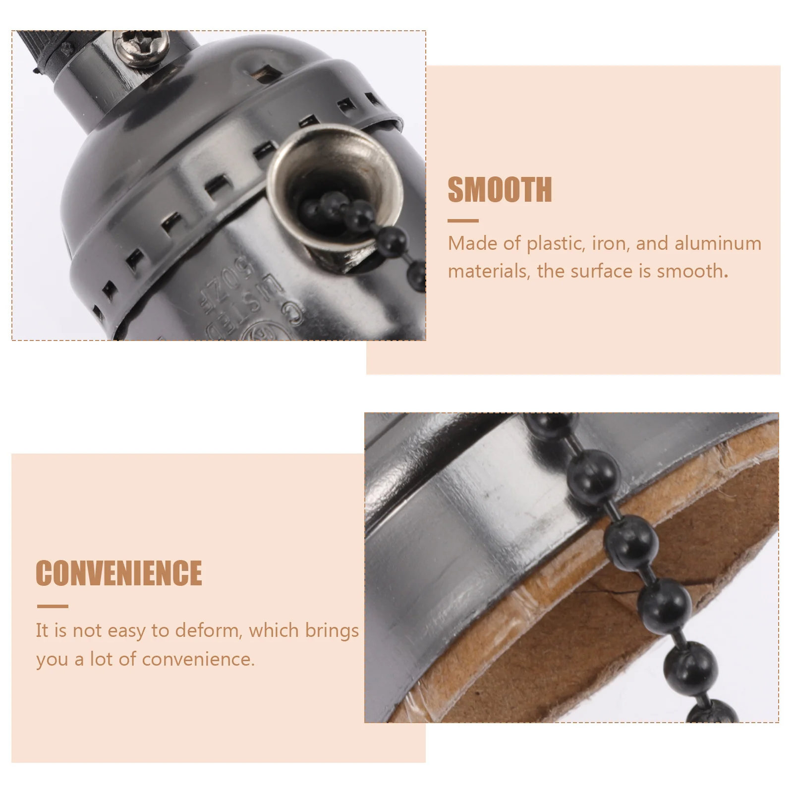 

Retro Pendant Lamp Holder Aluminum E27 Light Bulb Holder Adapter Screw Socket Vintage Light Fitting for Bedroom Lighting