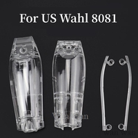 Electric Hair Clippers Cover For US Wahl 8081 Transparent Modified Shell Barber Shop Hairdresser Trimmer DIY Accessories Y0706