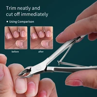 Ensemble professionnel de coupe-cuticules, ciseaux à peau morte Super tranchants pour femmes et hommes, outil de manucure permettant d'économiser du travail des ongles et des pieds 5