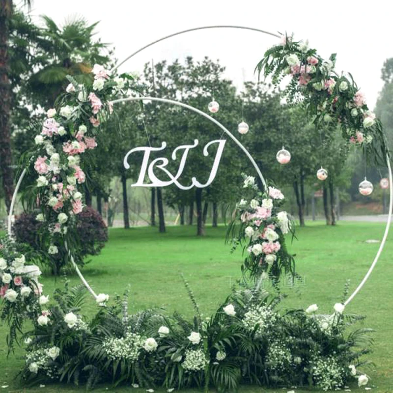 2.2m Giant Big Balloon Ring Round Balloon Arch Balloon Circle Stand Holder Frame Ring Birthday Wedding Decorations Background