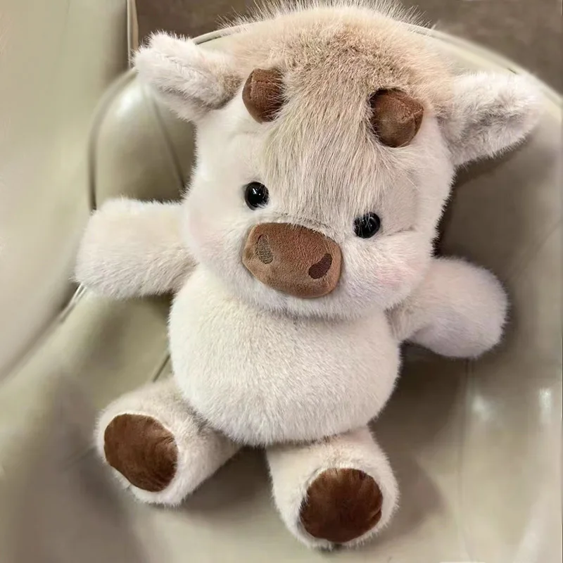 Adorable Vaca de West Highland de 40 cm, Adorno Creativo, Diseño de Dibujos Animados, Suave, Cojín para Sofá, Almohada para Dormir, Regalo para Niños