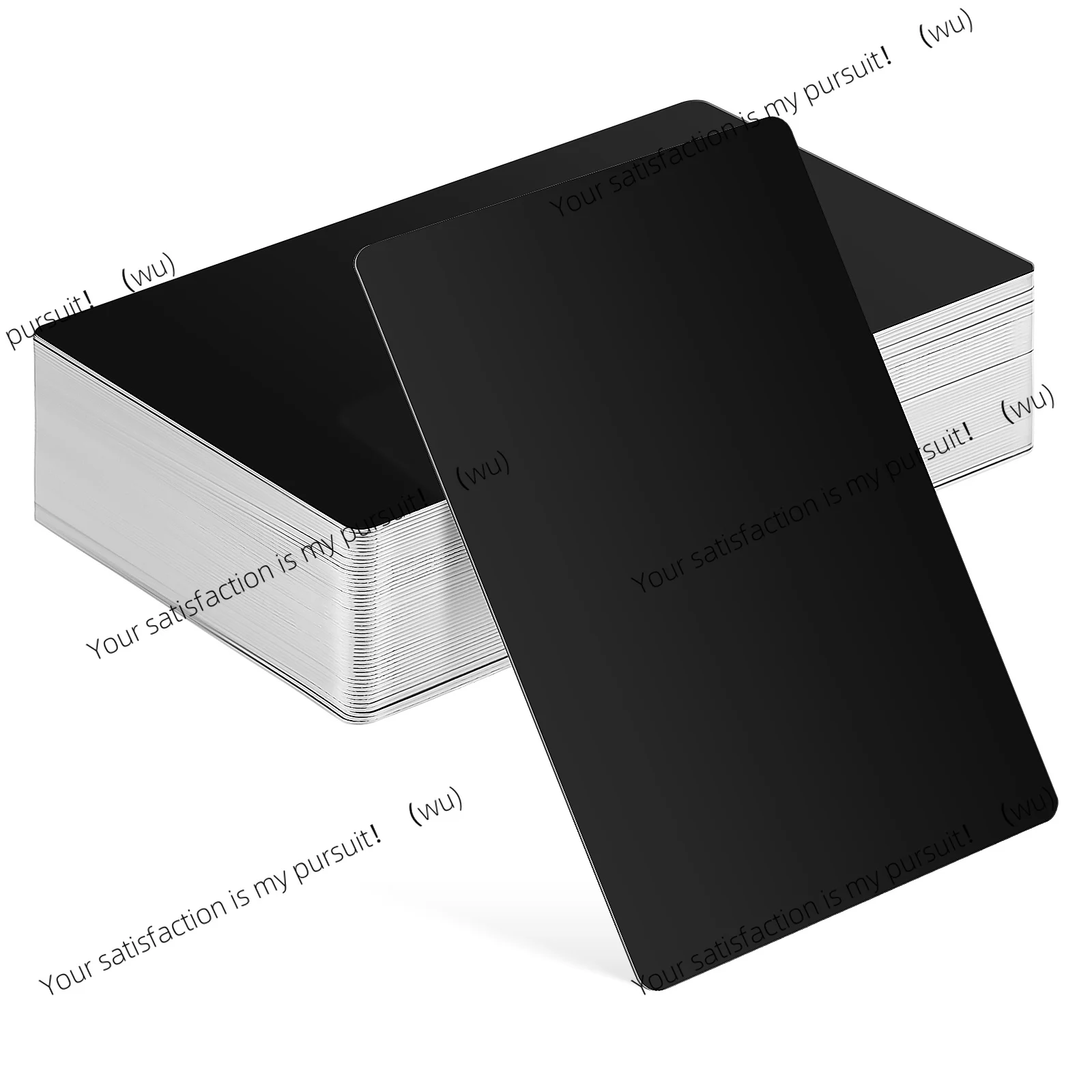 50 Sheets Metal Business Cards Blank DIY Business Cards Metal Greeting Cards