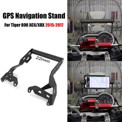 Soporte de teléfono frontal para motocicleta, placa de navegación GPS, para Tiger 2015, XCX, 800XCX, 2016, 2017, 800