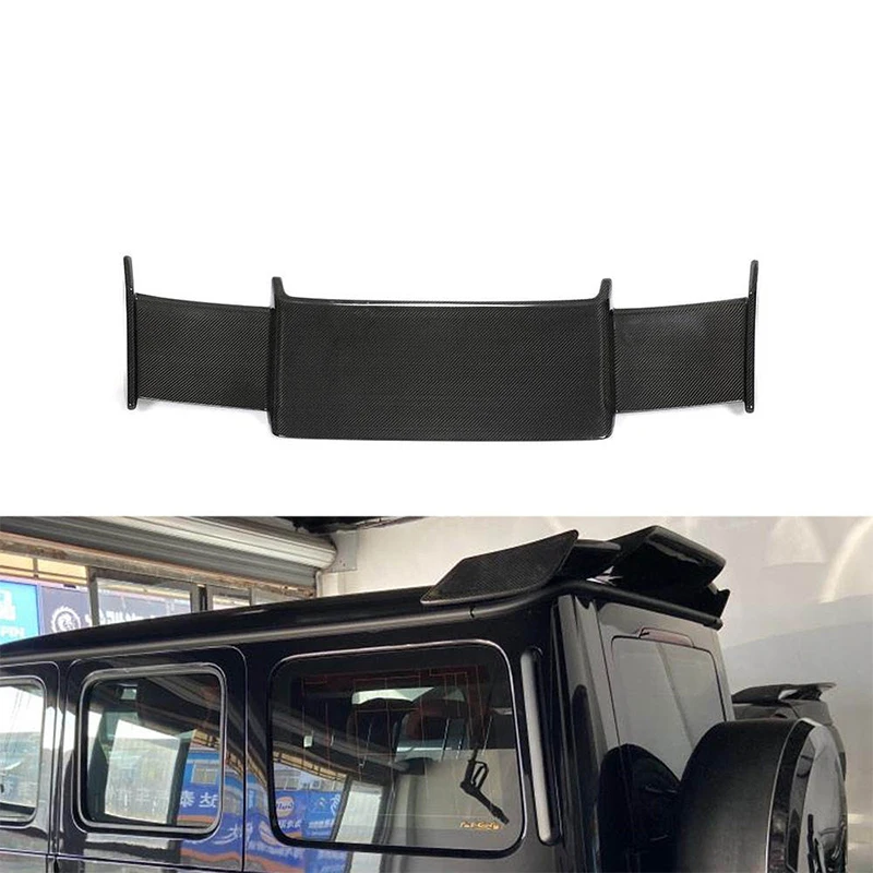 Prepreg Dry Carbon Fiber Rear Roof Spoiler Wing For Mercedes-Benz G Class W463 G550 G63 AMG 2019 2020 2021