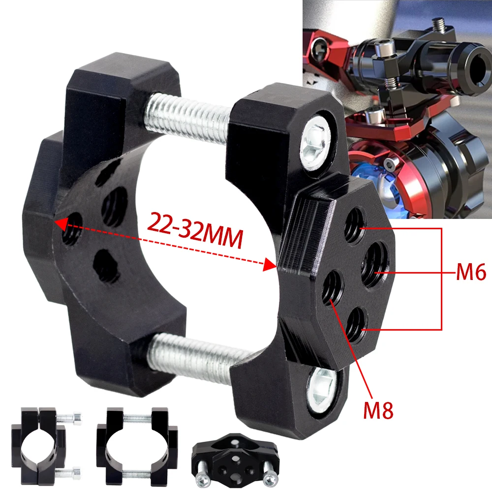 Universal Motorcycle Fork Tube Handlebar Bumper Mount Bracke