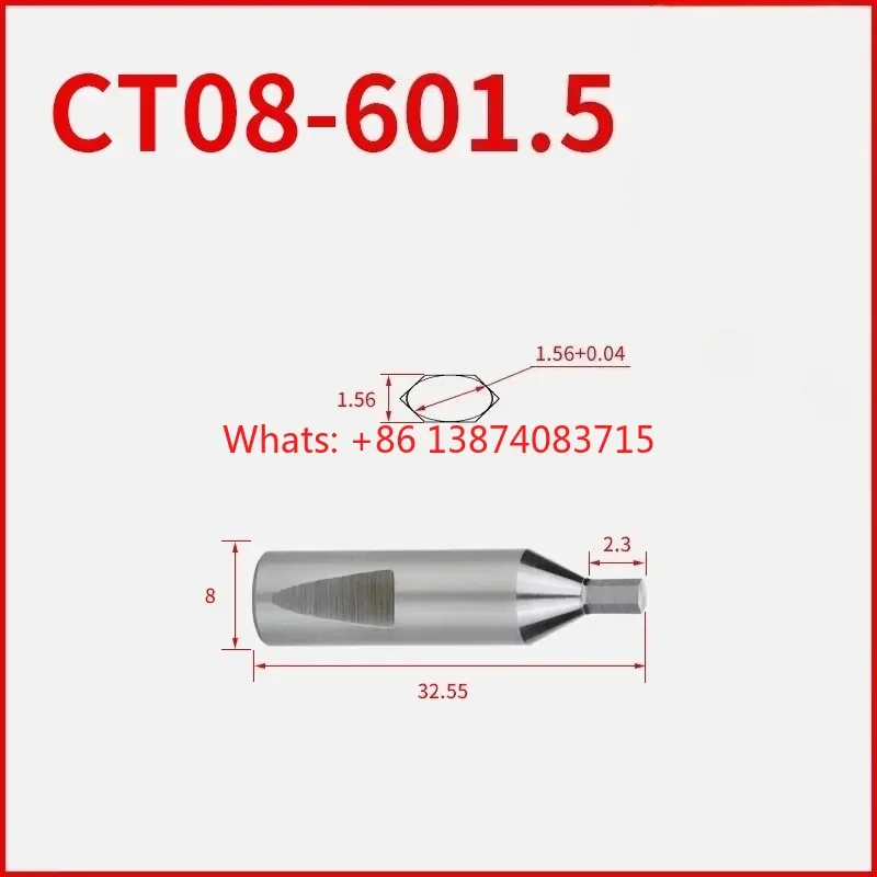 1pc CT08/CT16 HSS-Tin/TiCN Rotary Broaching Tool Punching Cutter 8mm/16mm Shank Inner Hexagon for Lathe