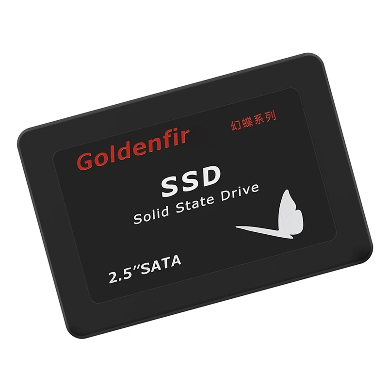 Goldenfir SSD SSD 2.5 Inch SATAIII Built-In Solid State Drive For Server Desktop Laptop Universal Black